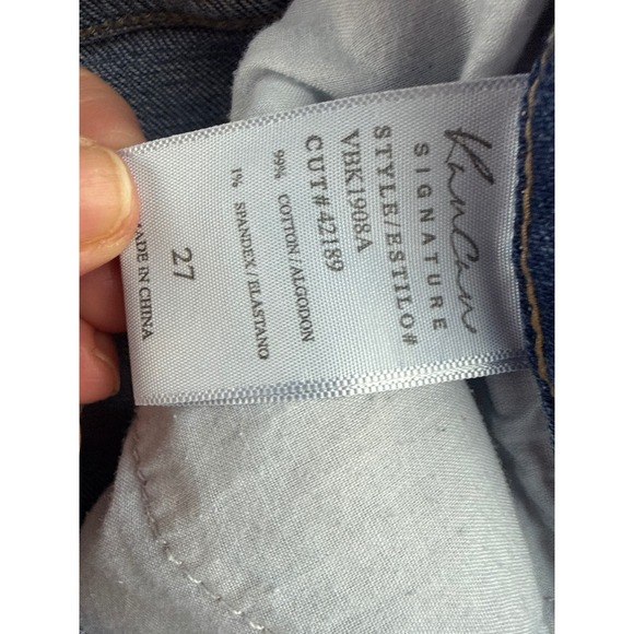 KanCan Signature Baggy Fit Distressed High Rise Jeans Medium Wash VBK1908A 27 - Picture 6 of 8